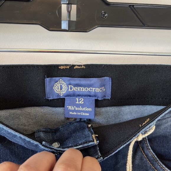 Democracy Jeans Women’s Ab Solution High Rise Ankle Blue Denim Size 12 NWT’s - Picture 10 of 14
